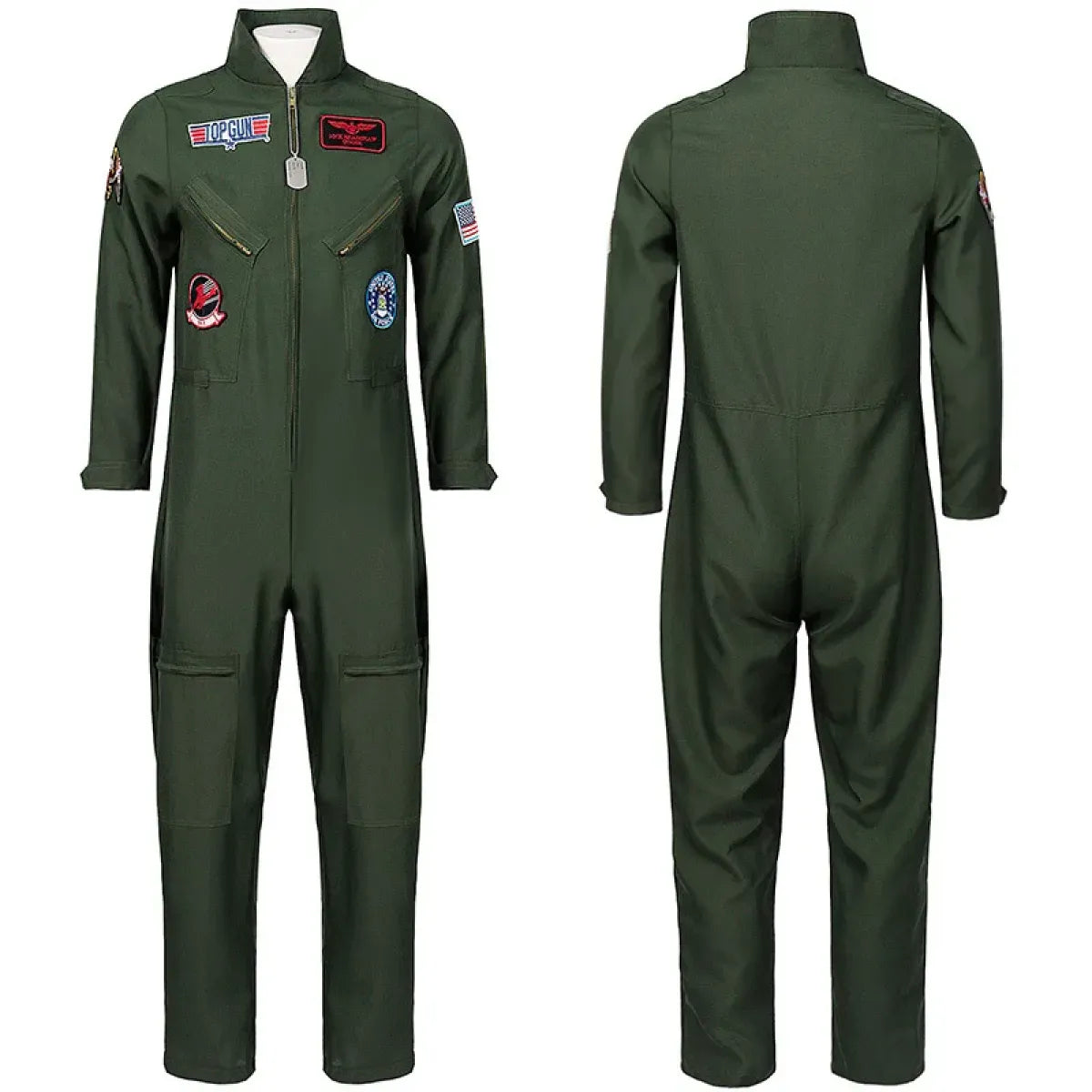 Top Gun Maverick Flight Suit – Pilot Cosplay Costume with Glasses