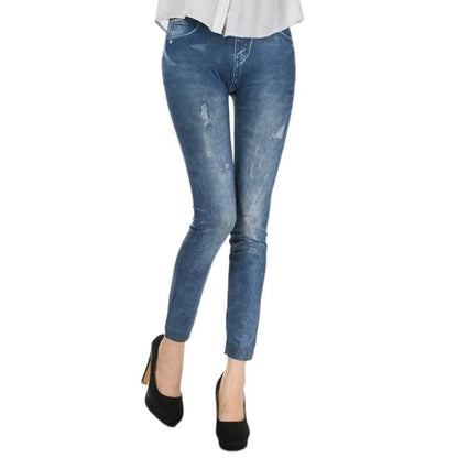 Women's Skinny Mid Waist Jeans