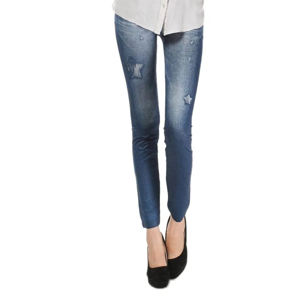 Women's Skinny Mid Waist Jeans