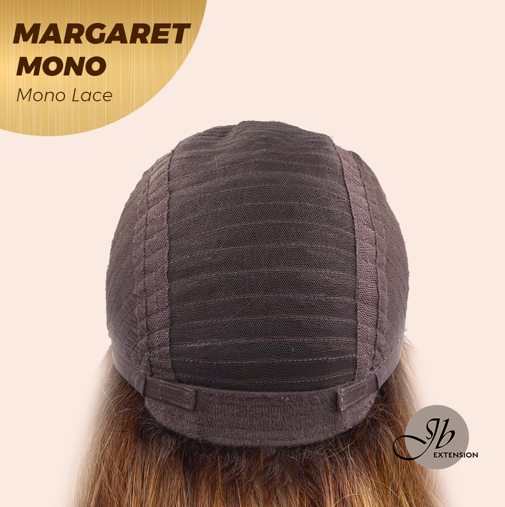 [PRE-ORDER] JBEXTENSION MARGARET MONO Monofilament Handmade Wig 6X5 Full Monofilament Hand Tied Top Wig 20 Inches Light Copper Mono Lace Handmade Futura Fiber Wig With Anti-slip Silicone Strips Glueless Wig MARGARET MONO【BENDY EAR TABS】
