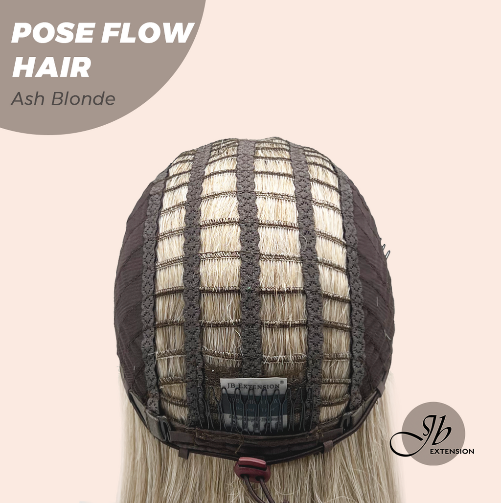 JBEXTENSION 18 Inches Ash Blonde Headband Wig POSE FLOW HAIR - ASH BLONDE
