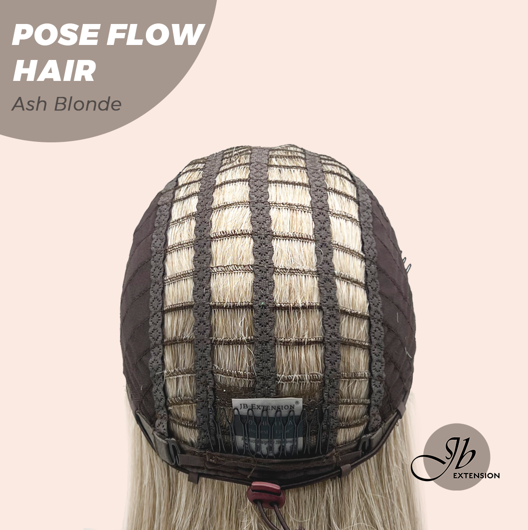 JBEXTENSION 18 Inches Ash Blonde Headband Wig POSE FLOW HAIR - ASH BLONDE