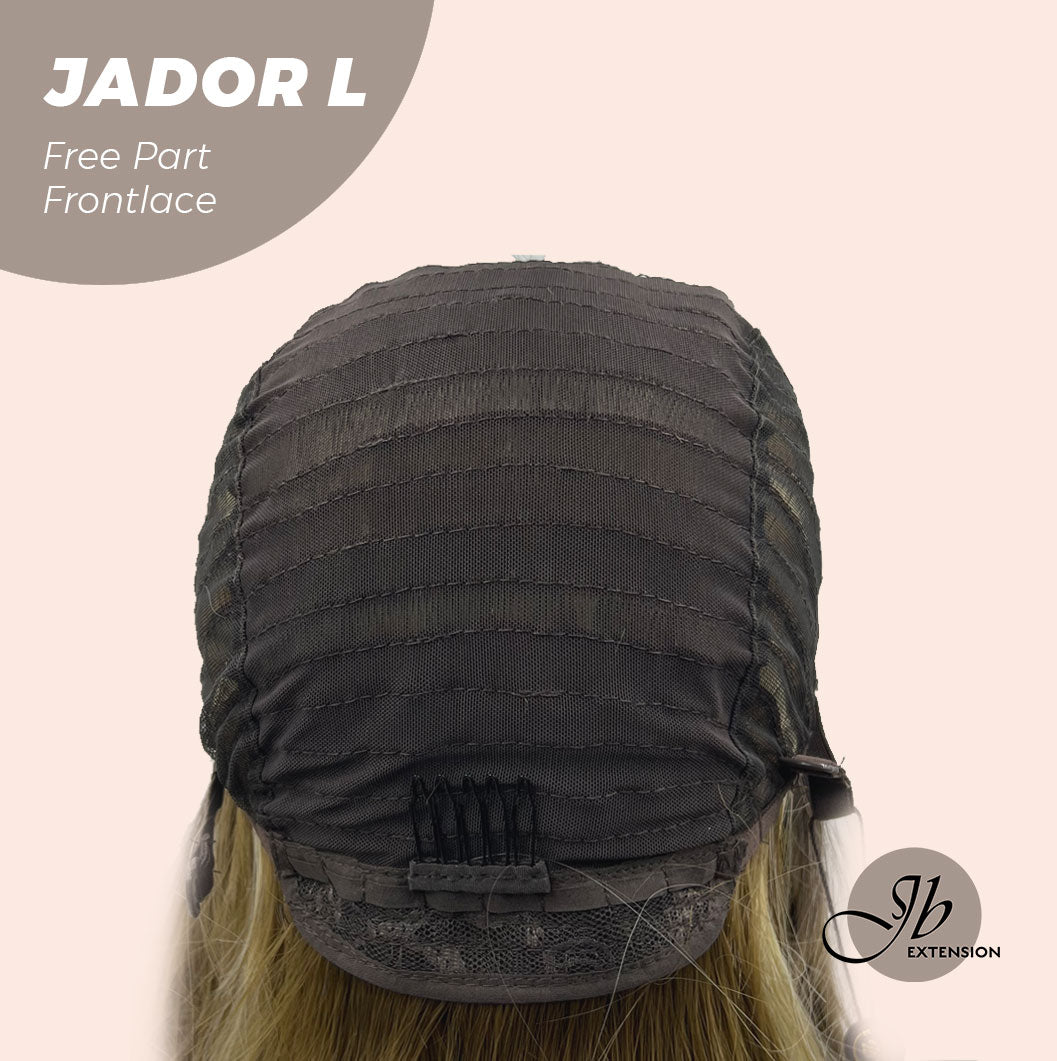 Nichole's Selection -24 Inches Blonde Highlight Curly Lace Front Wig.Pre Plucked 13*4 HD Transparent Lace Frontal Handmade Futura Fiber Swiss Lace Synthetic Fiber Pre-Cut Lace Glueless Wig JADOR L