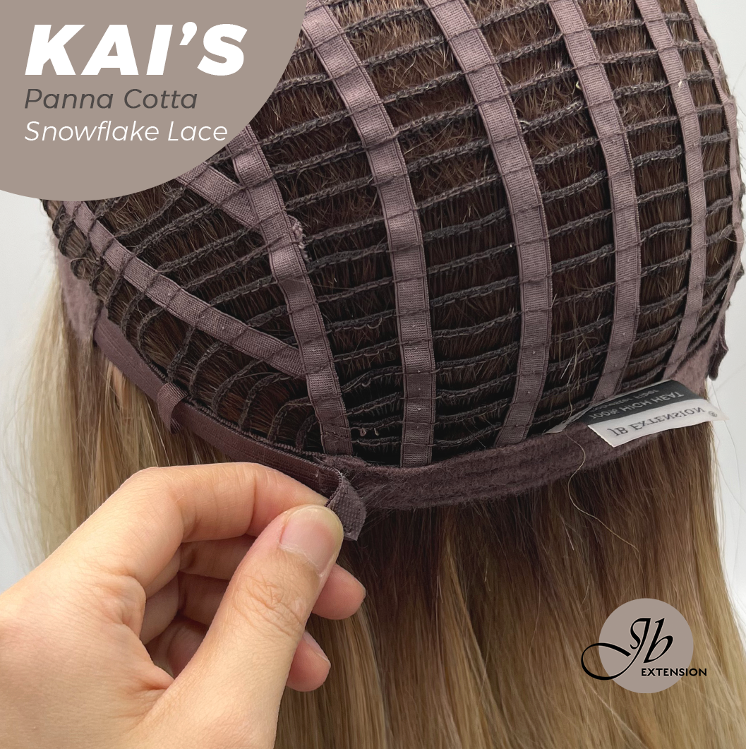 [PRE-ORDER] JBEXTENSION 18 Inches Panna Cotta Pre-Cut Snowflake Lace Frontlace Glueless Wig KAI'S PANNA COTTA【PERMATEASE】【BENDY EAR TABS】