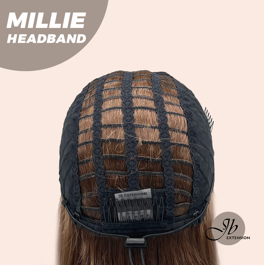 JBEXTENSION 16 Inches Wave Mocha Headband Wig MILLIE HEADBAND