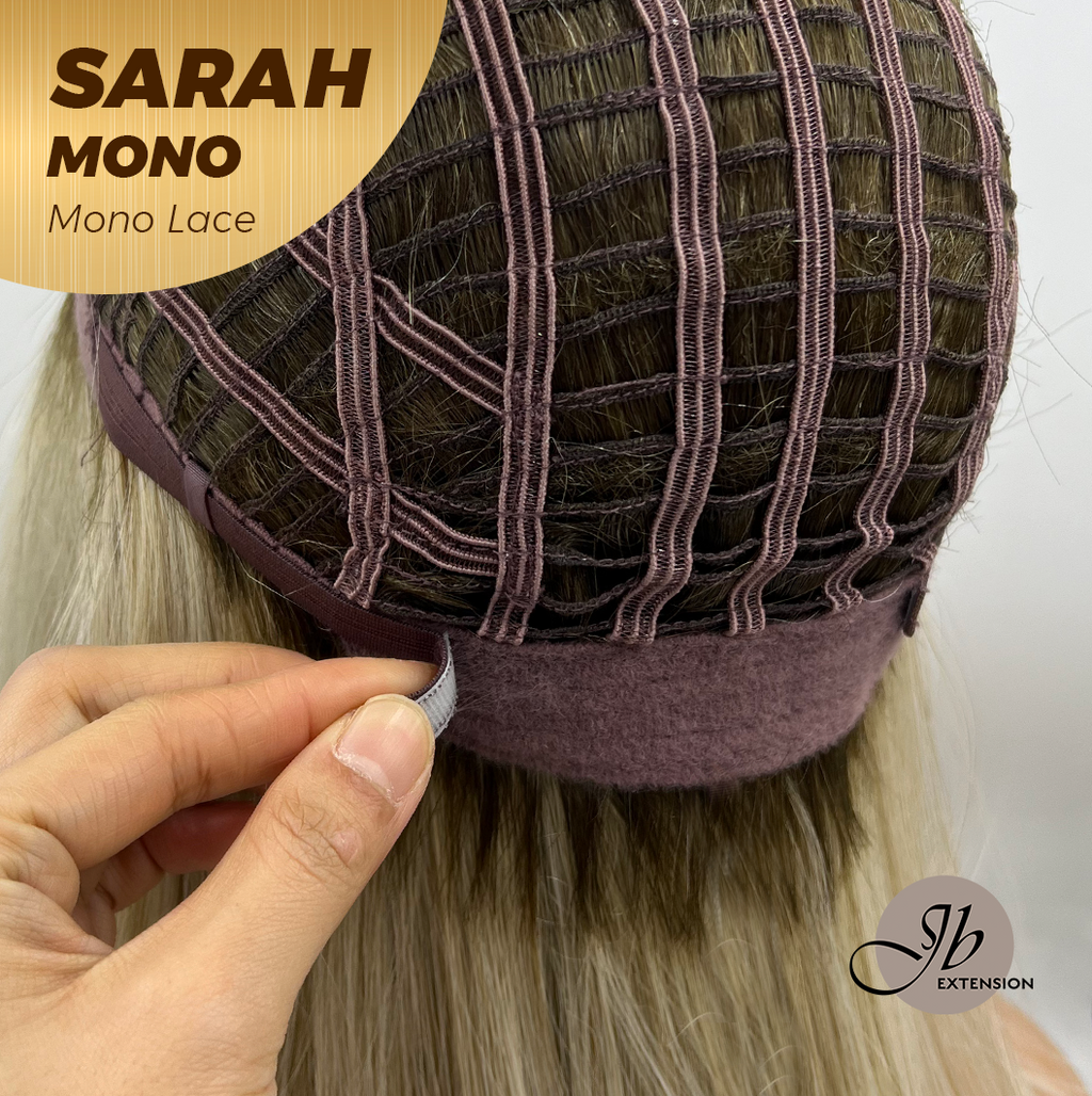 [PRE-ORDER] JBEXTENSION SARAH MONO Full Monofilament Wig 22 Inches Blonde Color Full Mono Lace Glueless With Anti-slip Silicone Strips Wig SARAH MONO【BENDY EAR TABS】