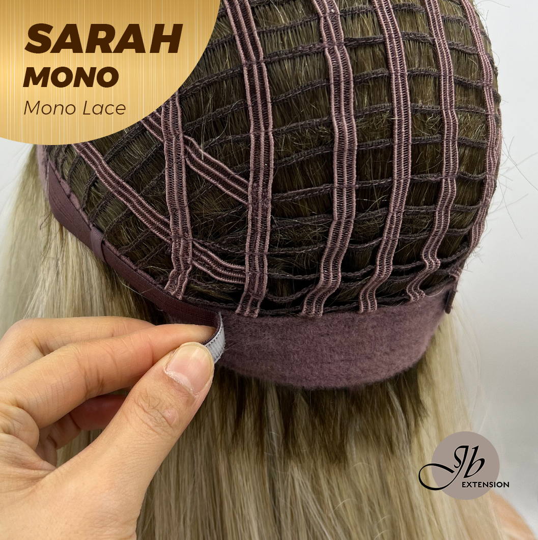 [PRE-ORDER] JBEXTENSION SARAH MONO Full Monofilament Wig 22 Inches Blonde Color Full Mono Lace Glueless With Anti-slip Silicone Strips Wig SARAH MONO【BENDY EAR TABS】