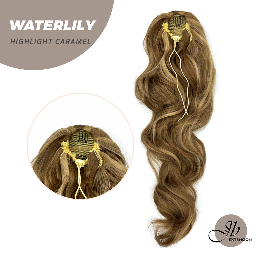 JBEXTENSION 22 Inches Ponytail Coulisse Curly WATERLILY