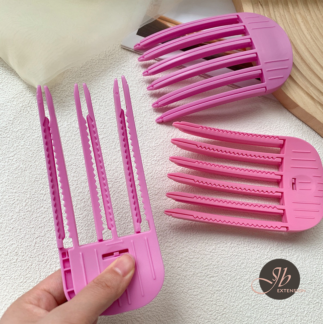 JBEXTENSION 1 Pcs Hair Volume Clip 3 Teeth /6 Teeth for Bangs Styling, No-Trace Hair Root Lifting Clips for Natural Voluminous Look, Volumizing Hair Comb Tool for Fluffy Bangs, Quick Hair Styling Tools
