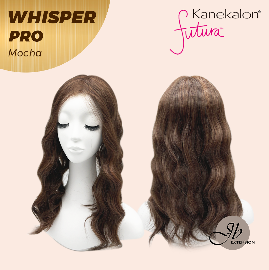 JBEXTENSION 14inch|18inch Clip-In Snowflake Lace Wave Hair Topper Monofilament with Anti-slip Silicone Strips – Crown & Hairline Coverage WHISPER PRO