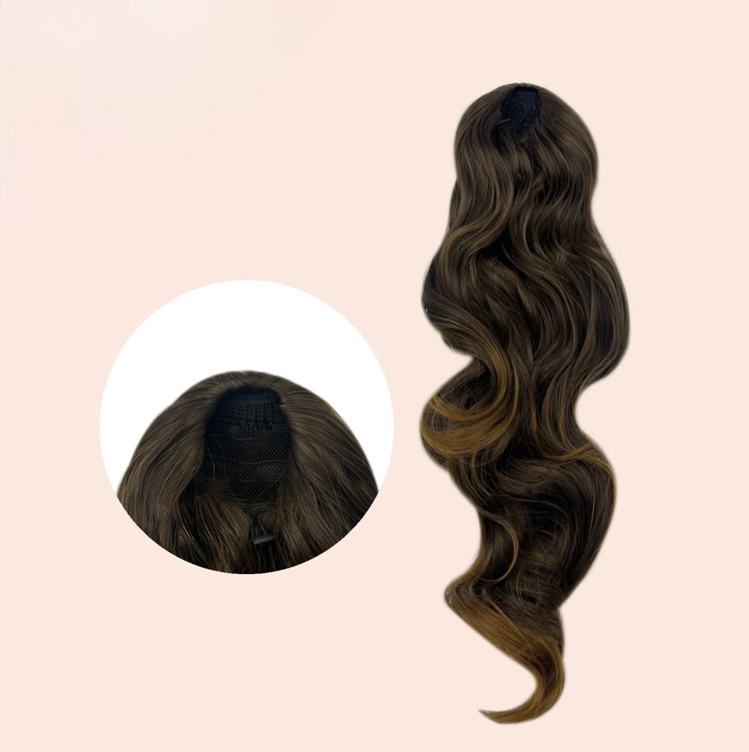 JBEXTENSION 22 Inches Ponytail Coulisse Curly WATERLILY