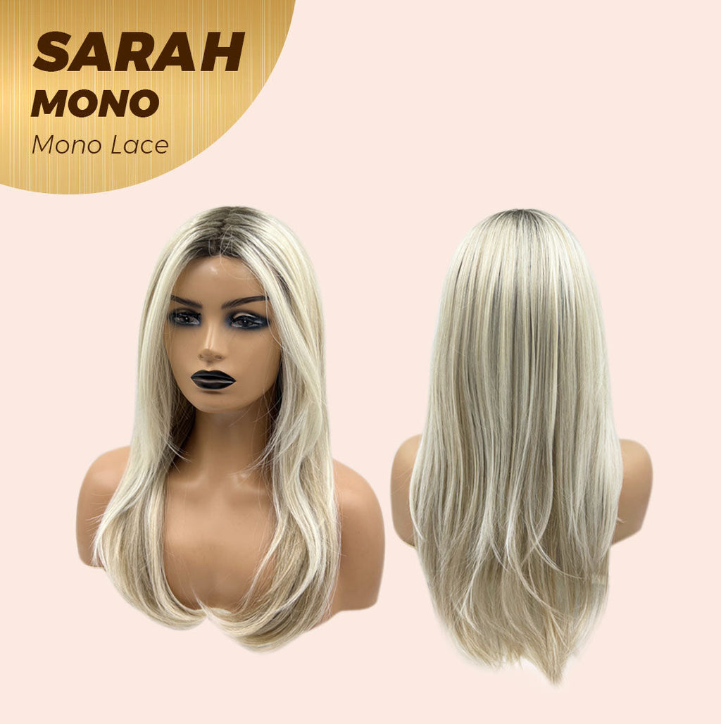 [PRE-ORDER] JBEXTENSION SARAH MONO Full Monofilament Wig 22 Inches Blonde Color Full Mono Lace Glueless With Anti-slip Silicone Strips Wig SARAH MONO【BENDY EAR TABS】