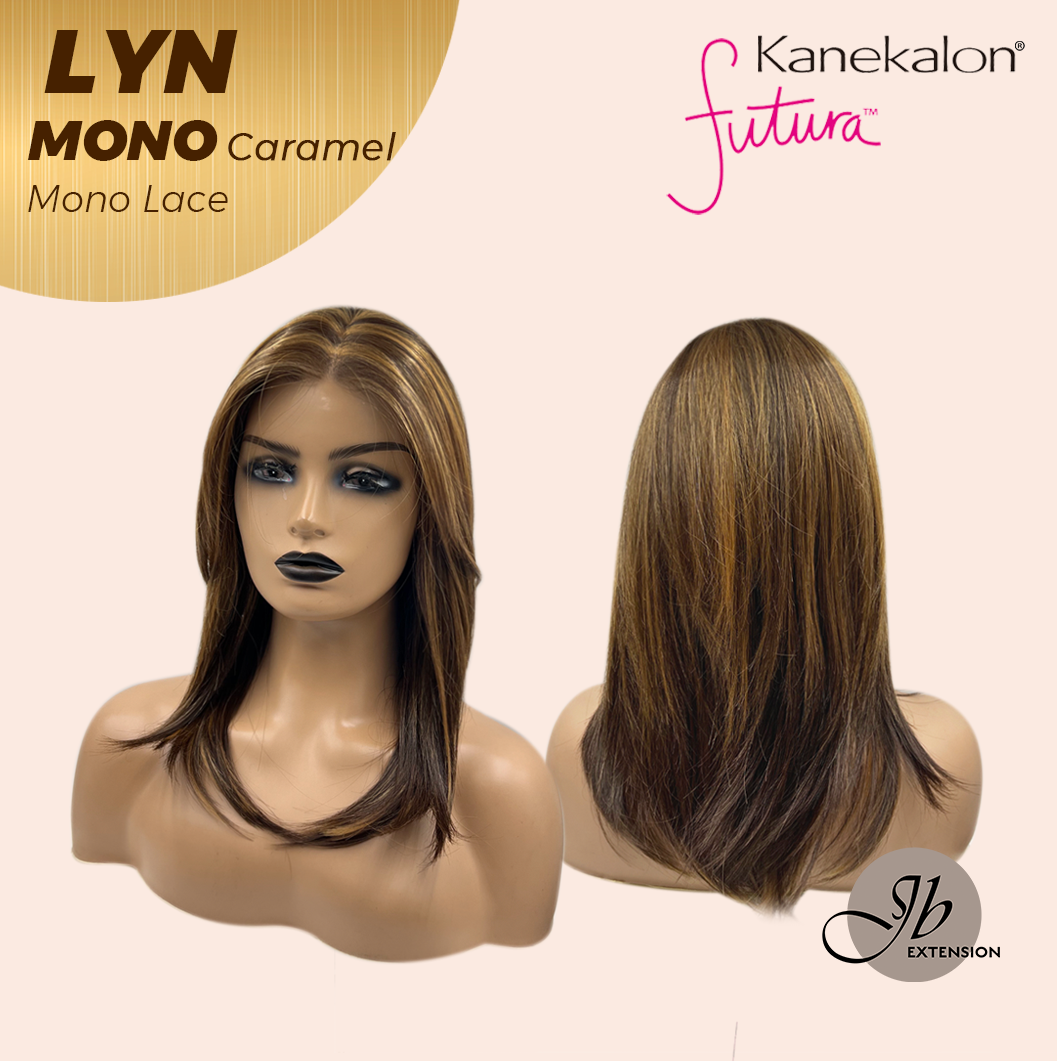 [PRE-ORDER] HOT OF SEASON - 17 Inches Caramel Partial Mono Lace Glueless Wig LYN MONO CARAMEL【BENDY EAR TABS】