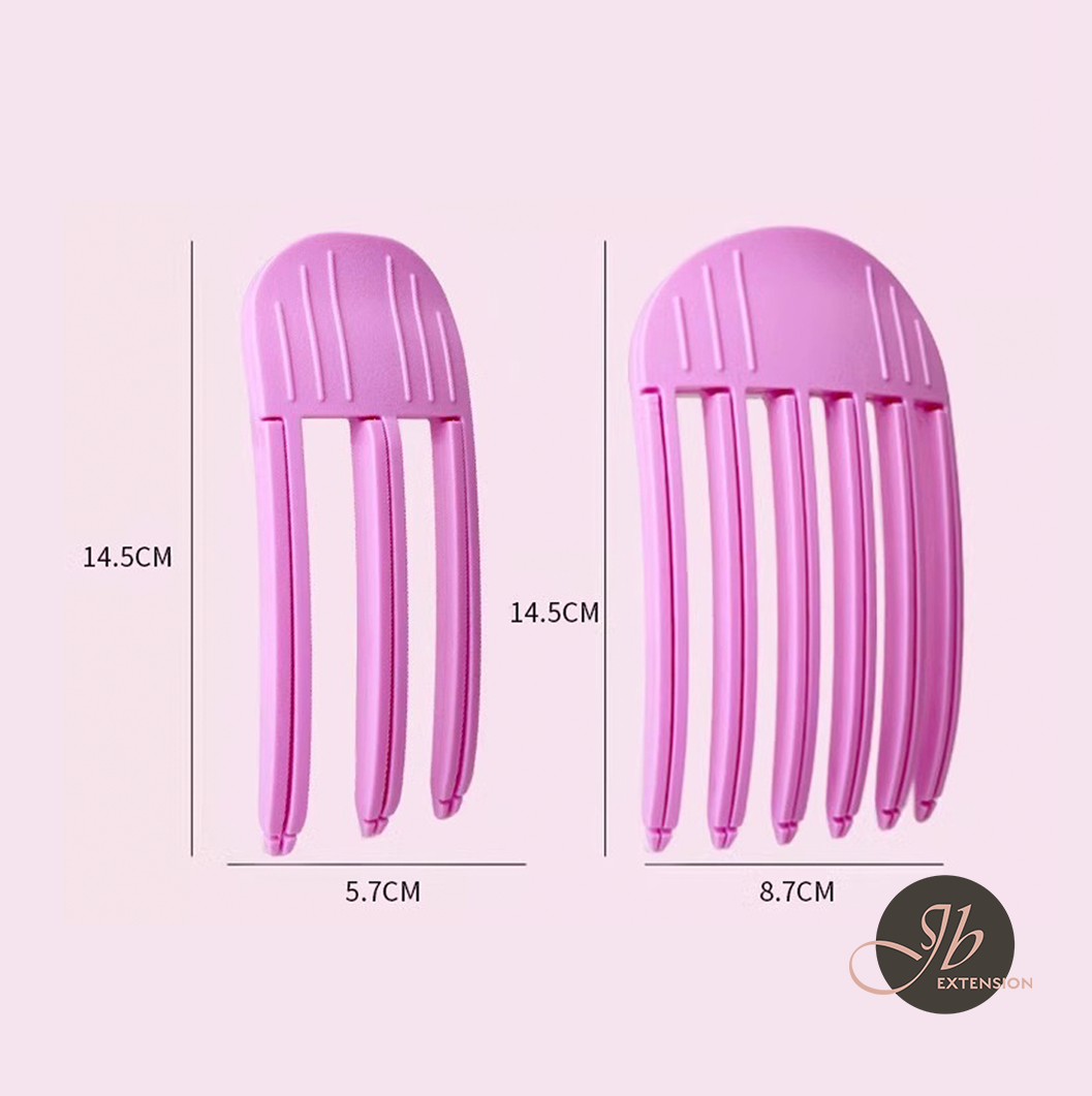 JBEXTENSION 1 Pcs Hair Volume Clip 3 Teeth /6 Teeth for Bangs Styling, No-Trace Hair Root Lifting Clips for Natural Voluminous Look, Volumizing Hair Comb Tool for Fluffy Bangs, Quick Hair Styling Tools