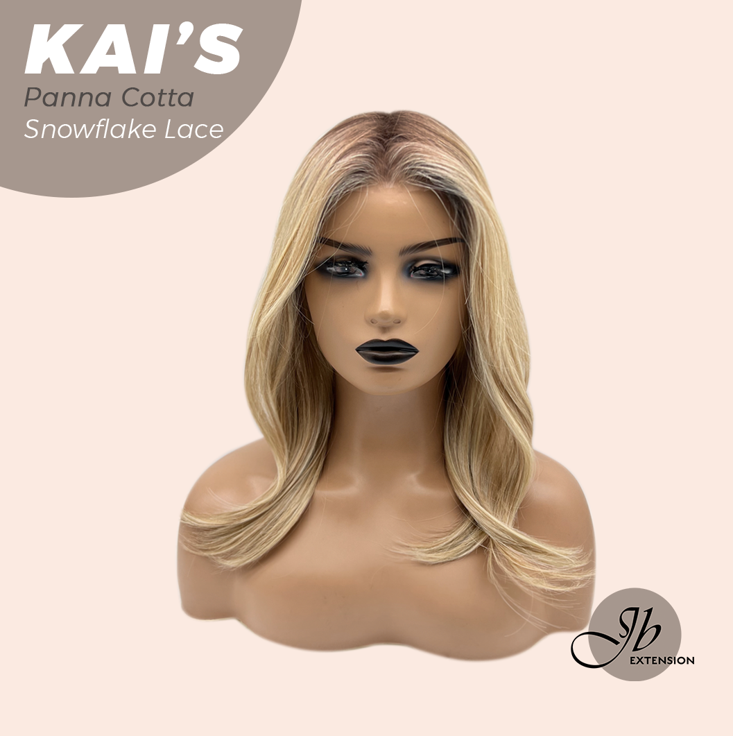[PRE-ORDER] JBEXTENSION 18 Inches Panna Cotta Pre-Cut Snowflake Lace Frontlace Glueless Wig KAI'S PANNA COTTA【PERMATEASE】【BENDY EAR TABS】