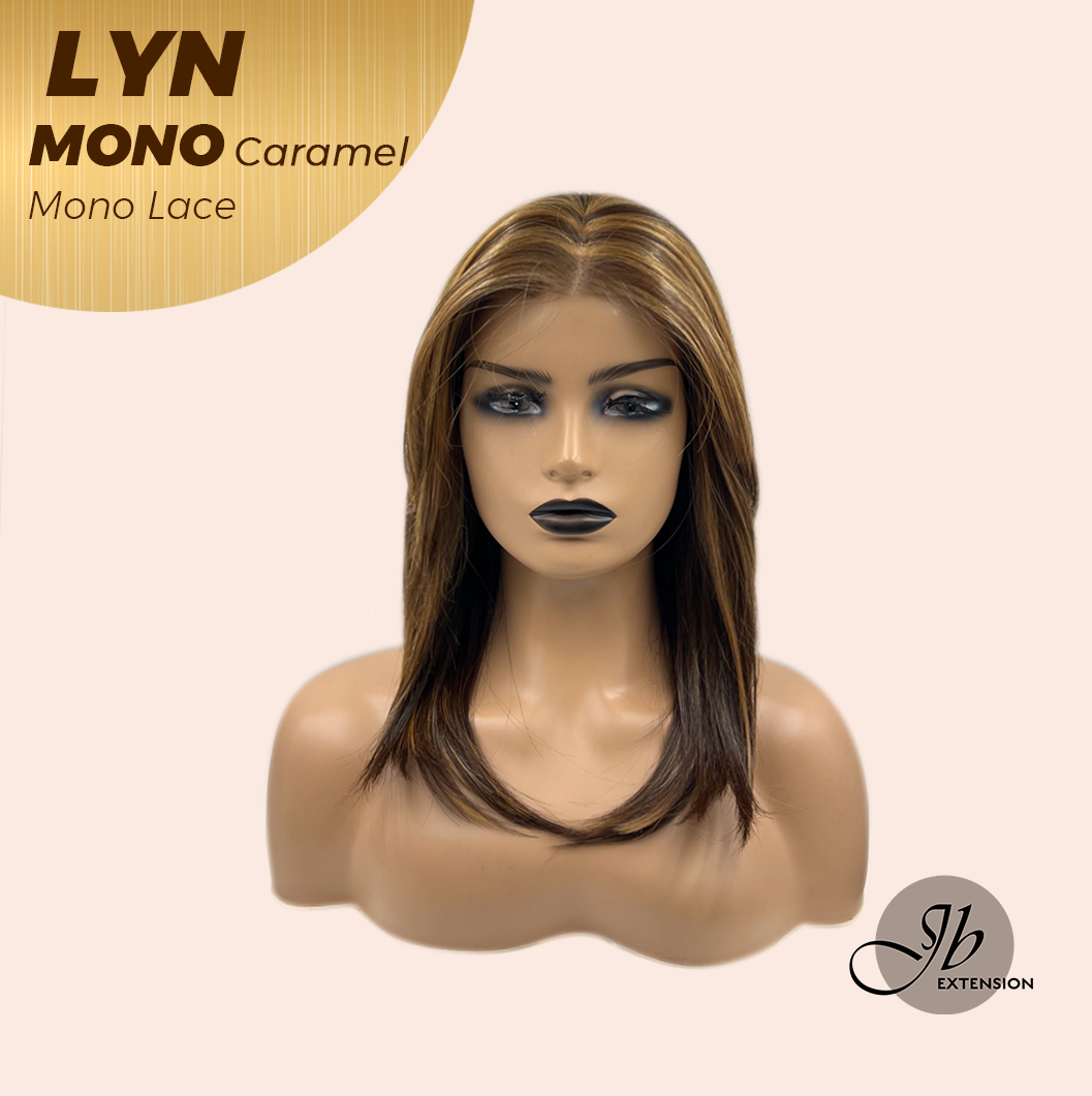 [PRE-ORDER] HOT OF SEASON - 17 Inches Caramel Partial Mono Lace Glueless Wig LYN MONO CARAMEL【BENDY EAR TABS】