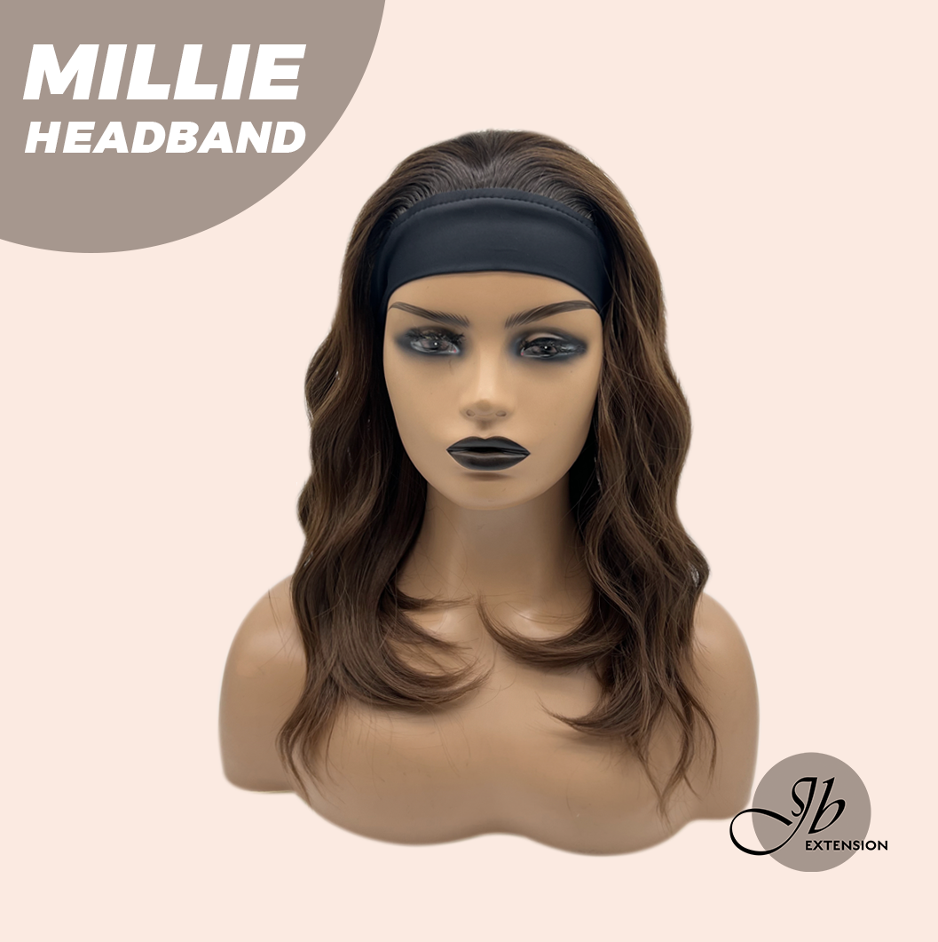 JBEXTENSION 16 Inches Wave Mocha Headband Wig MILLIE HEADBAND