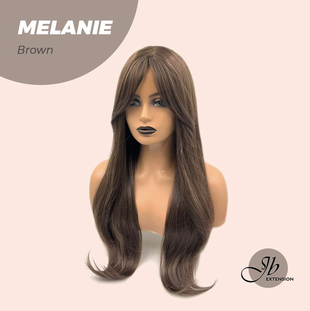 JBEXTENSION 26 Inches Cold Brown Curly Wig MELANIE BROWN