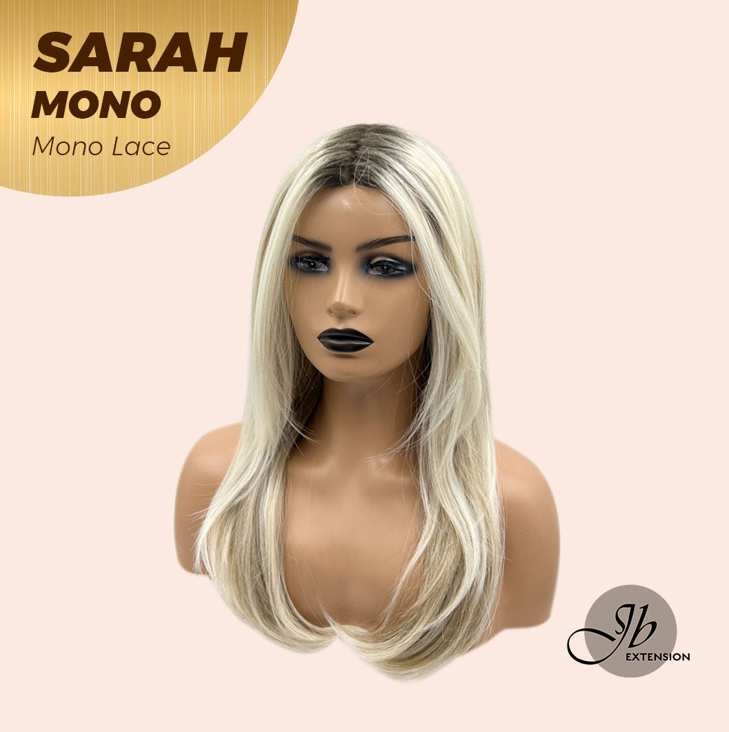 [PRE-ORDER] JBEXTENSION SARAH MONO Full Monofilament Wig 22 Inches Blonde Color Full Mono Lace Glueless With Anti-slip Silicone Strips Wig SARAH MONO【BENDY EAR TABS】