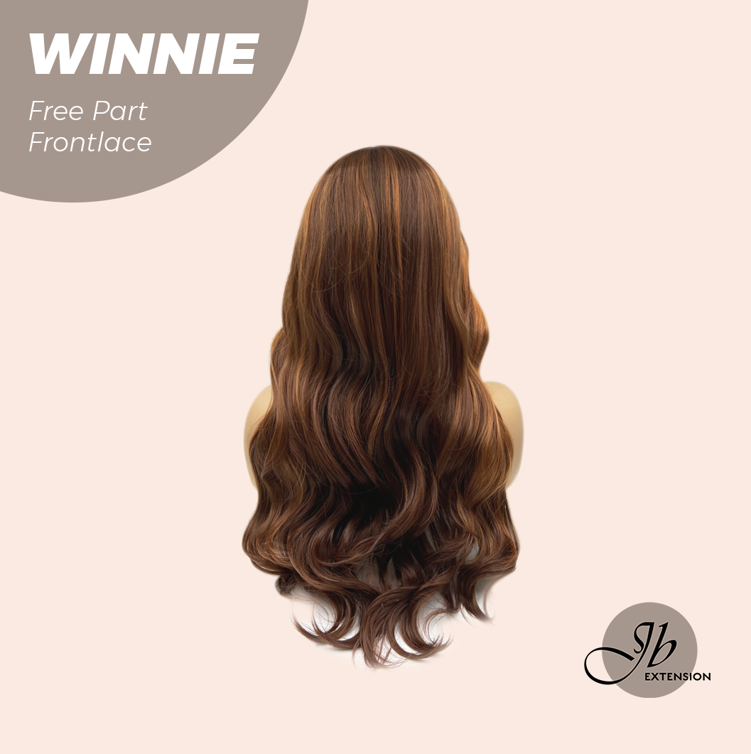 Nichole's Selection -  26 Inches Copper Curly Fiber X, Tangle Less Pre-Cut Free Part Frontlae Glueless Wig WINNIE【FIBER X】