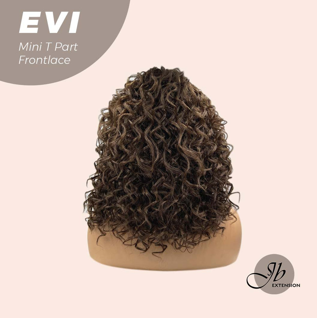 [PRE-ORDER] JBEXTENSION 15 Inches Deep Curly Brown Side Part Mini T Part Frontlace Glueless Wig EVI