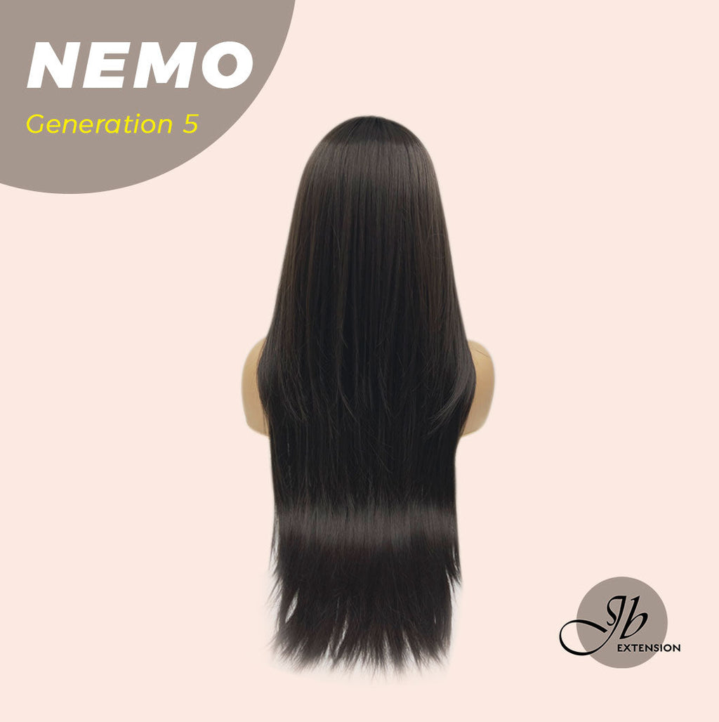 JBEXTENSION GENERATION FIVE 28 Inches Hime Cut Midnight Brown( Black/Brown) Wig NEMO G5