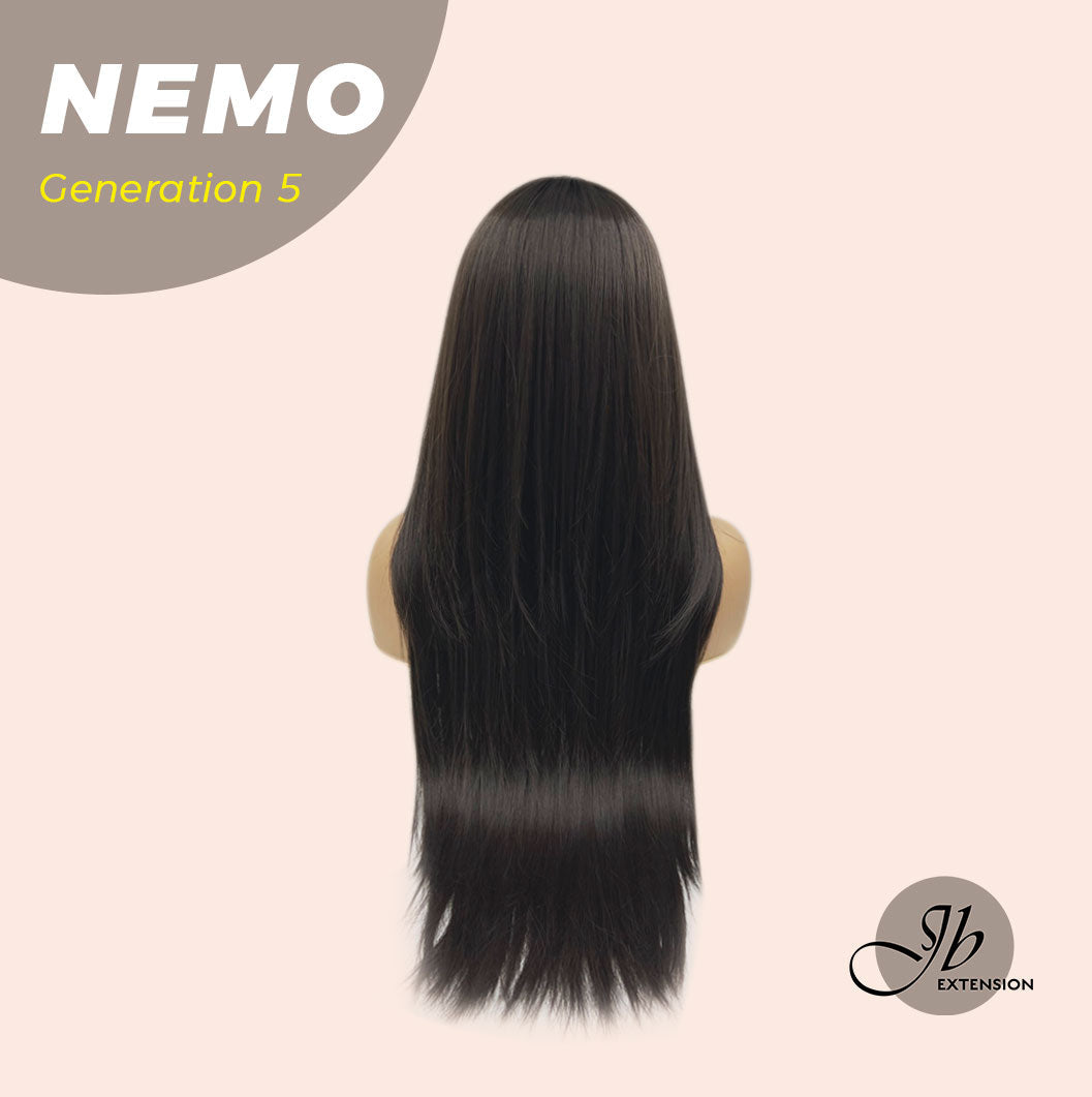 JBEXTENSION GENERATION FIVE 28 Inches Hime Cut Midnight Brown( Black/Brown) Wig NEMO G5