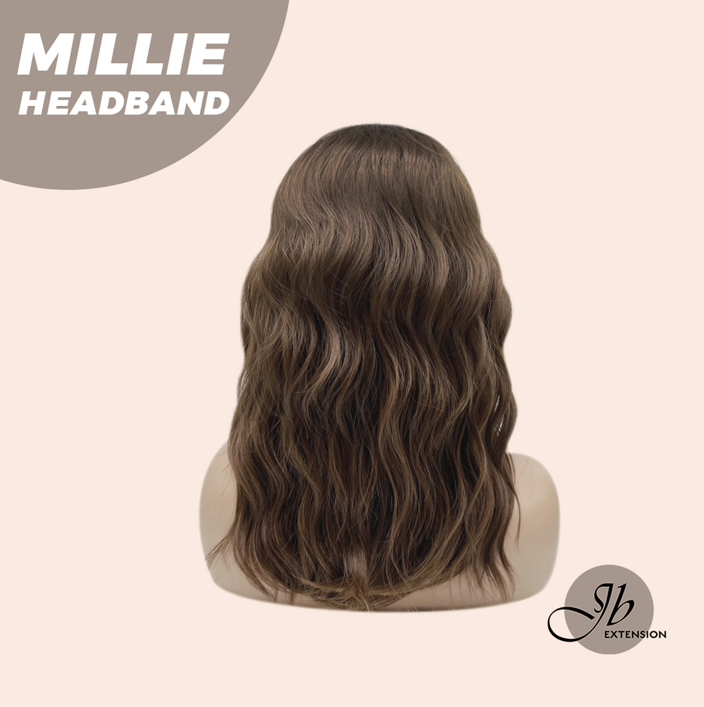 JBEXTENSION 16 Inches Wave Mocha Headband Wig MILLIE HEADBAND