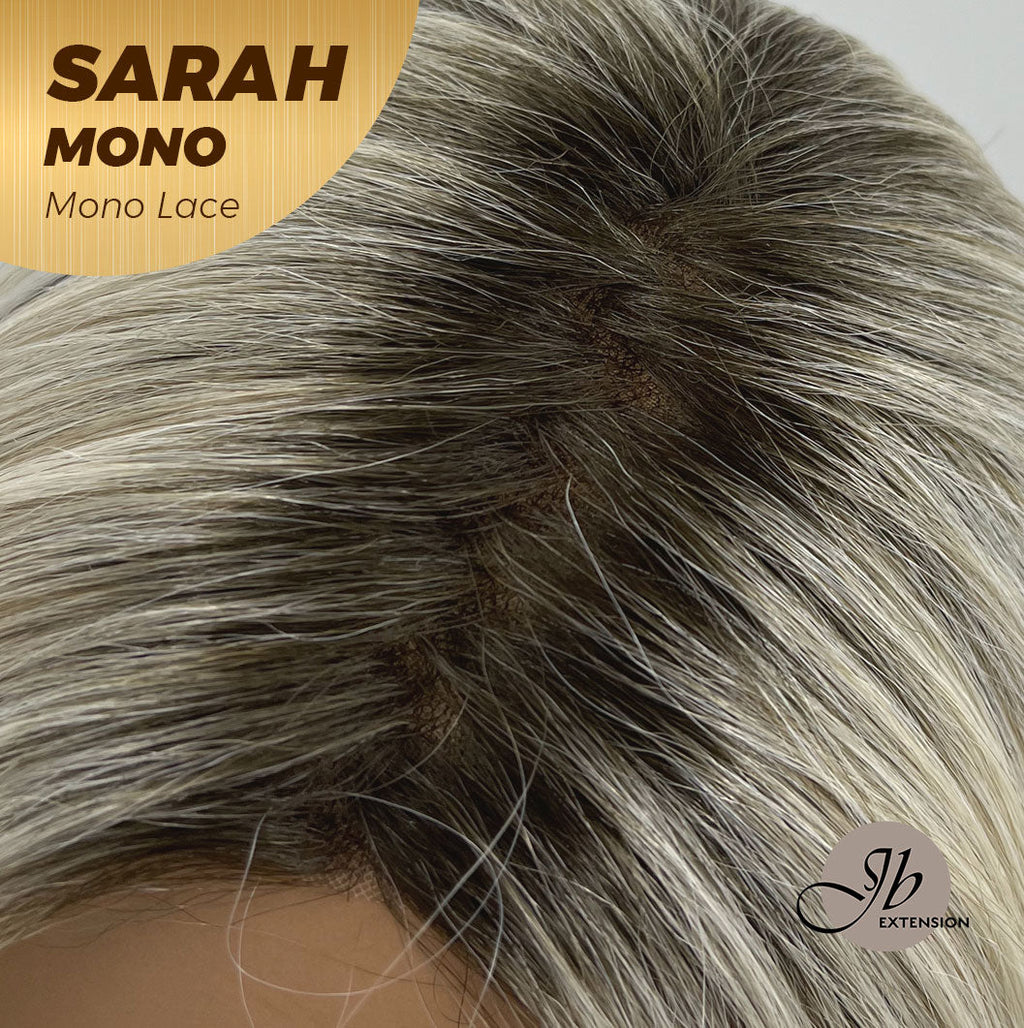 [PRE-ORDER] JBEXTENSION SARAH MONO Full Monofilament Wig 22 Inches Blonde Color Full Mono Lace Glueless With Anti-slip Silicone Strips Wig SARAH MONO【BENDY EAR TABS】
