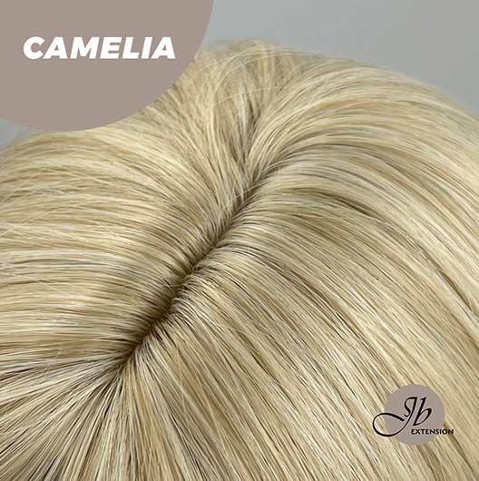 JBEXTENSION 30 Inches Long Body Wave Mix Blonde Wig With Bangs CAMELIA