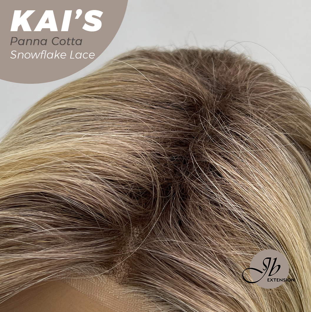 [PRE-ORDER] JBEXTENSION 18 Inches Panna Cotta Pre-Cut Snowflake Lace Frontlace Glueless Wig KAI'S PANNA COTTA【PERMATEASE】【BENDY EAR TABS】