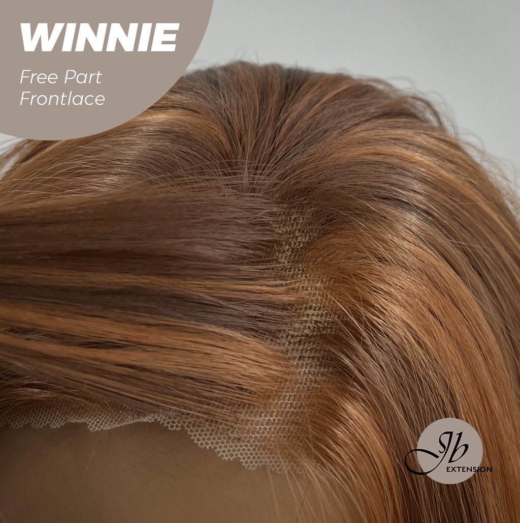 Nichole's Selection -  26 Inches Copper Curly Fiber X, Tangle Less Pre-Cut Free Part Frontlae Glueless Wig WINNIE【FIBER X】