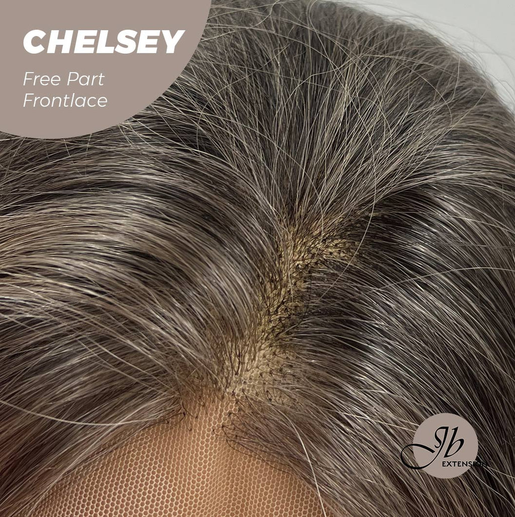 Rachel's Pick-26 Inches Curly Mix Blonde Free Part Pre-Cut Frontlace Glueless Wig CHELSEY