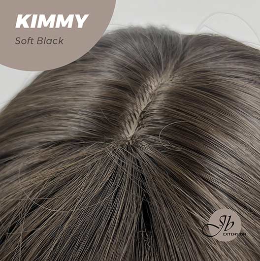JBEXTENSION 24 Inches Soft Black Body Wave With Bangs Wig KIMMY SOFT BLACK