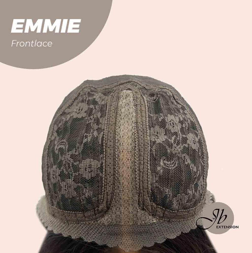 Get the Influencer Look with 26 Inches Curly Women Tea Black Darkest Brown Wig Pre-Cut Frontlace Glueless Wig EMMIE