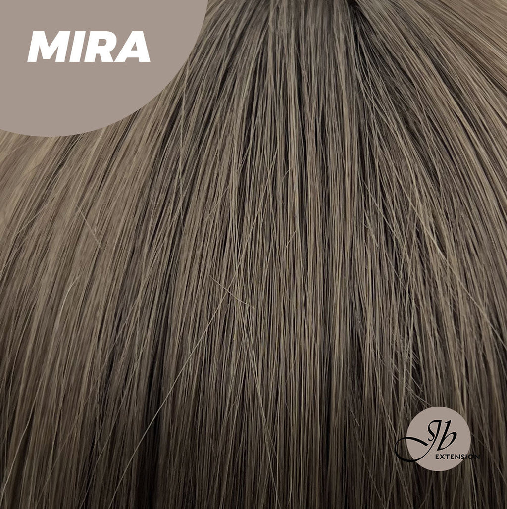 JBEXTENSION 15 Inches Cold Brown Wig With Bangs MIRA