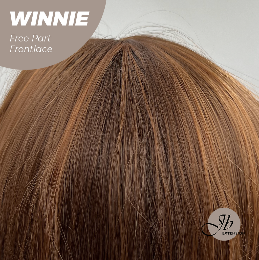 Nichole's Selection -  26 Inches Copper Curly Fiber X, Tangle Less Pre-Cut Free Part Frontlae Glueless Wig WINNIE【FIBER X】