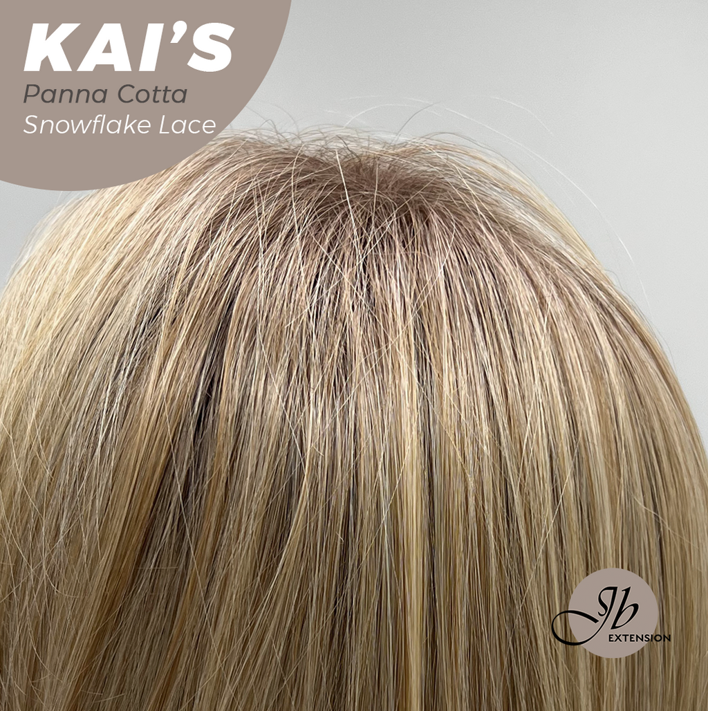 [PRE-ORDER] JBEXTENSION 18 Inches Panna Cotta Pre-Cut Snowflake Lace Frontlace Glueless Wig KAI'S PANNA COTTA【PERMATEASE】【BENDY EAR TABS】