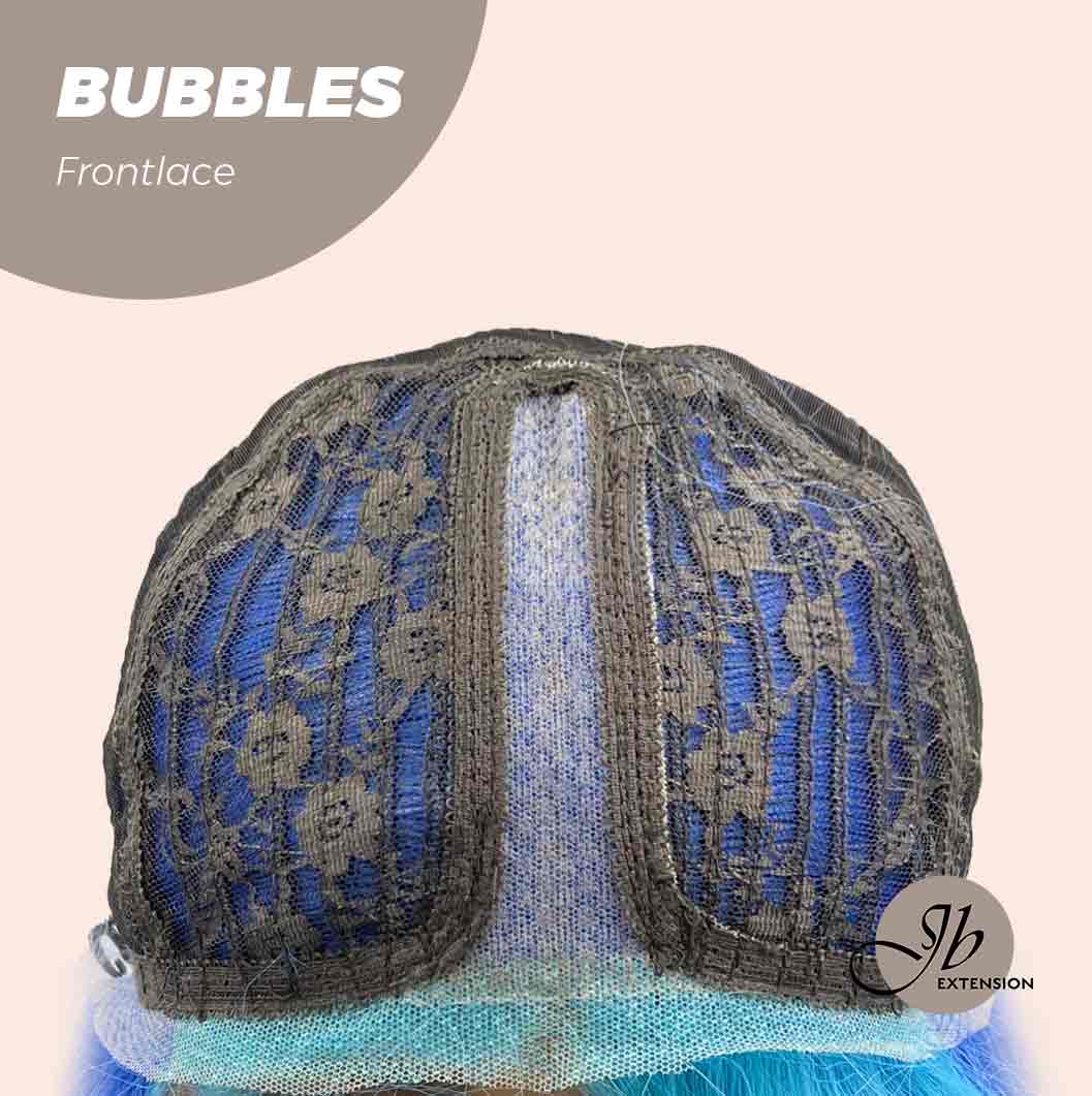 JBEXTENSION 24 Inches Mix Blue Body Wave Pre-Cut Frontlace Glueless Wig BUBBLES