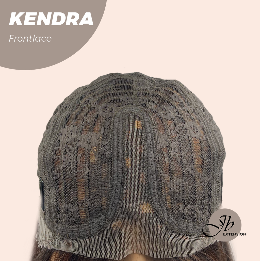 Nichole's Selection - 16 Inches Auburn Highlight Pre-Cut Frontlace Glueless Wig KENDRA