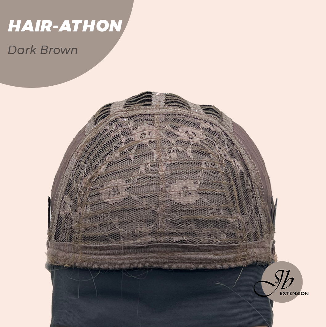 JBEXTENSION 18 Inches Curly Dark Brown Headband Wig HAIR-ATHON - DARK BROWN