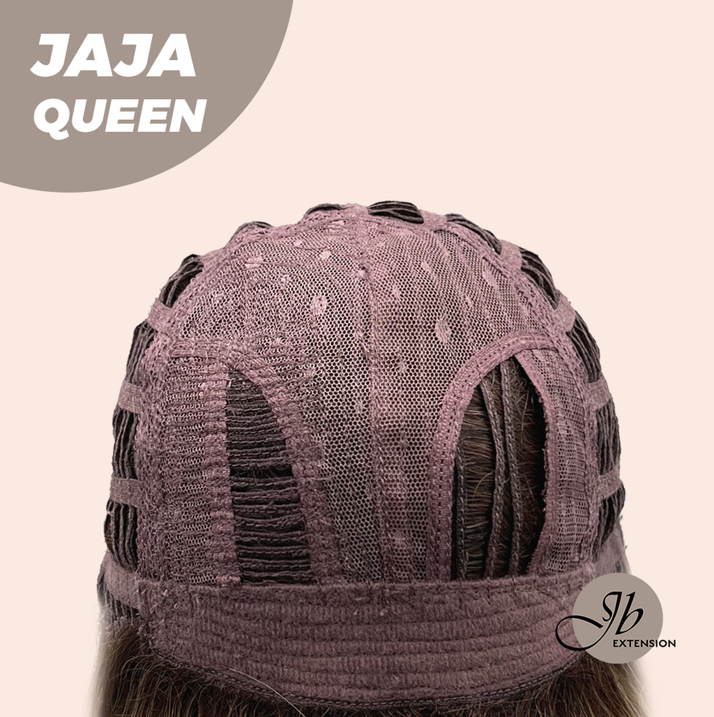 JBEXTENSION 12 Inches Hazelnut Short Women Fashion Wig With Bangs JAJA QUEEN HAZELNUT【PLUS PERMATEASE】【BENDY EAR TABS】