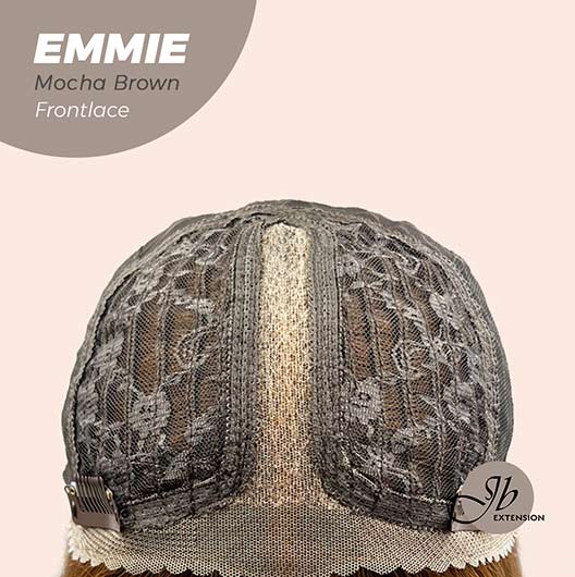 Get the look with our Pre-Cut Frontlace Glueless Wig EMMIE MOCHA BROWN