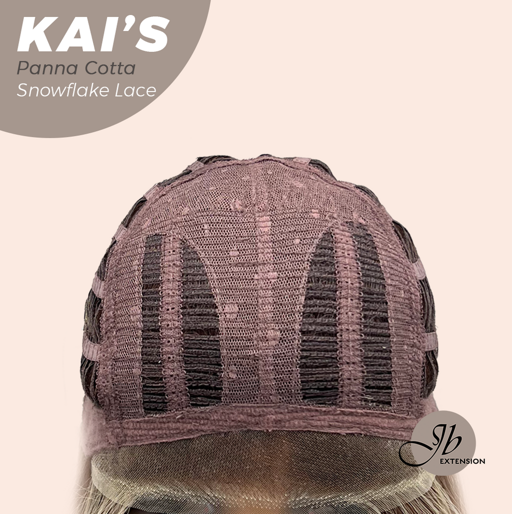 [PRE-ORDER] JBEXTENSION 18 Inches Panna Cotta Pre-Cut Snowflake Lace Frontlace Glueless Wig KAI'S PANNA COTTA【PERMATEASE】【BENDY EAR TABS】