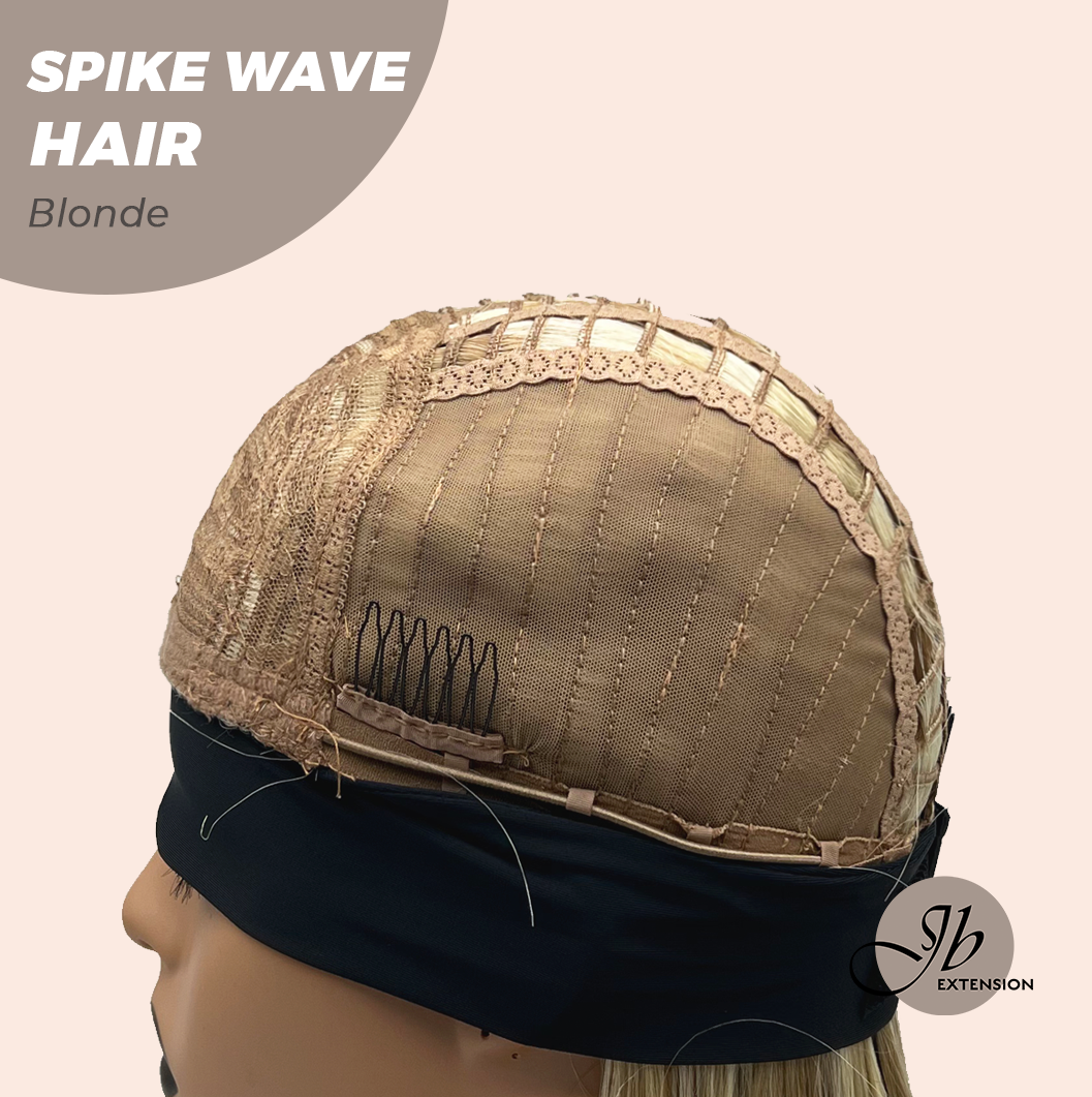 JBEXTENSION 24 Inches Long Curly Hair Blonde Headband Wig SPIKE WAVE HAIR - BLONDE