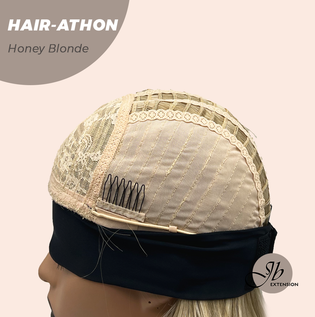JBEXTENSION 18 Inches Curly Honey Blonde Headband Wig HAIR-ATHON - HONEY BLONDE