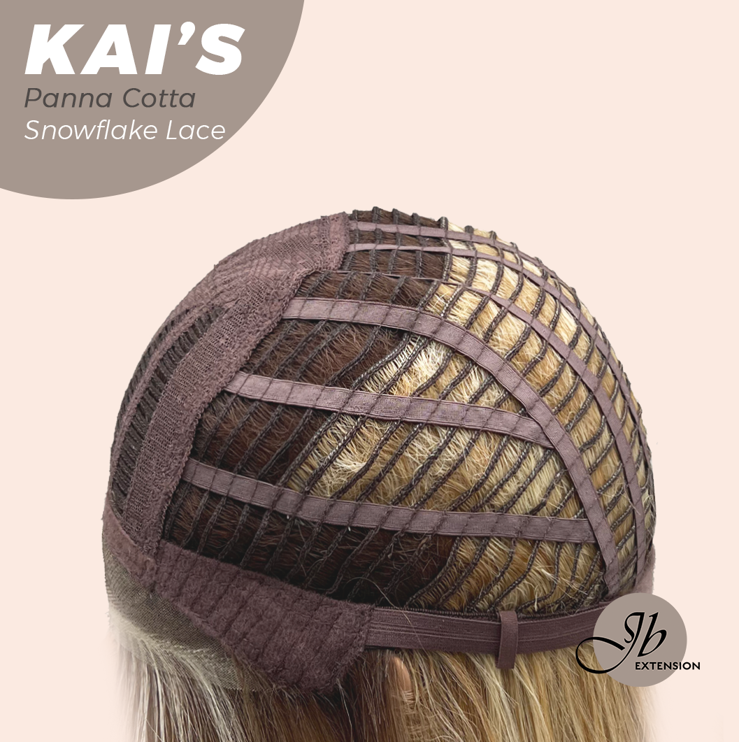 [PRE-ORDER] JBEXTENSION 18 Inches Panna Cotta Pre-Cut Snowflake Lace Frontlace Glueless Wig KAI'S PANNA COTTA【PERMATEASE】【BENDY EAR TABS】
