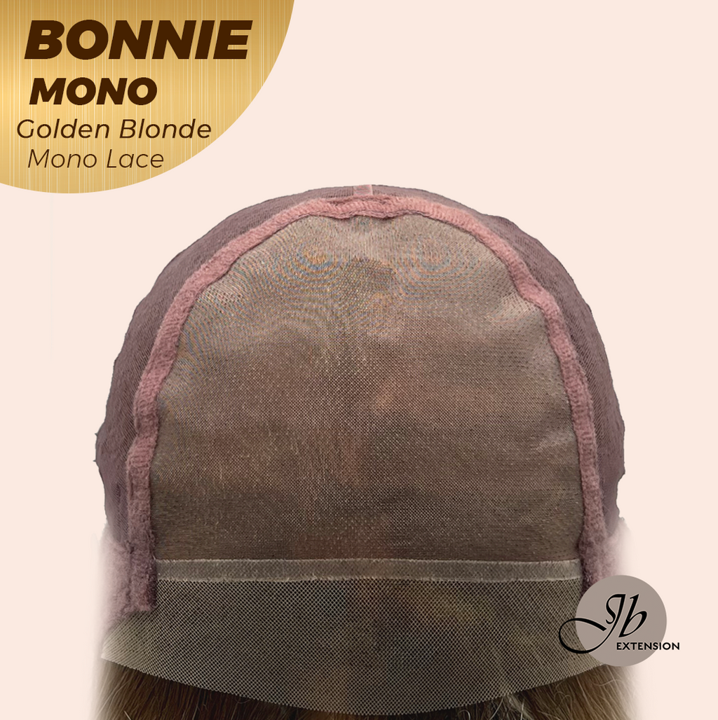 [PRE-ORDER] JBEXTENSION BONNIE MONO GOLDEN BLONDE Full Monofilament Handmade Full Lace Full Hand Tied Wig 12 Inches Golden Blonde With Dark Root Mono Lace Handmade Futura Fiber Glueless Wig BONNIE MONO GOLDEN BLONDE【BENDY EAR TABS】