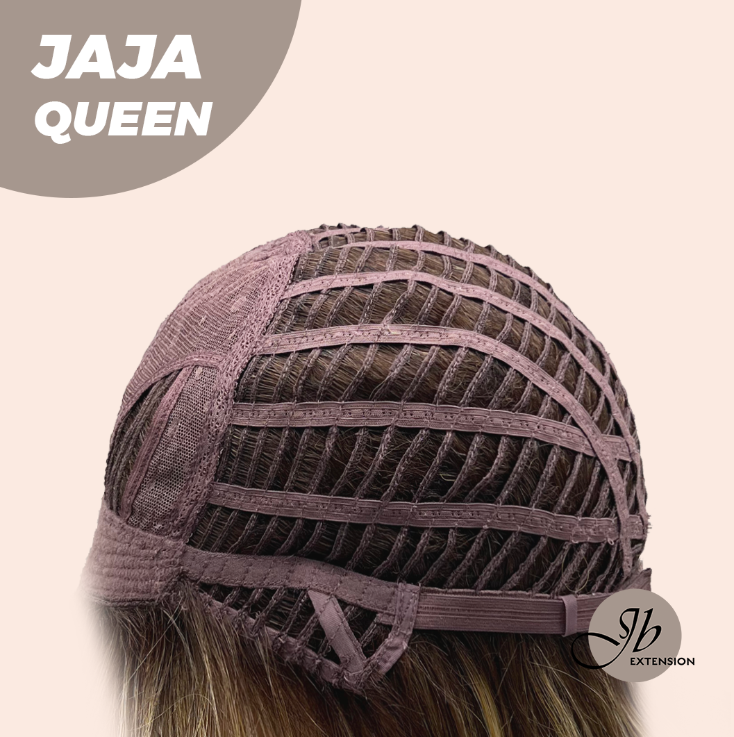 JBEXTENSION 12 Inches Hazelnut Short Women Fashion Wig With Bangs JAJA QUEEN HAZELNUT【PLUS PERMATEASE】【BENDY EAR TABS】