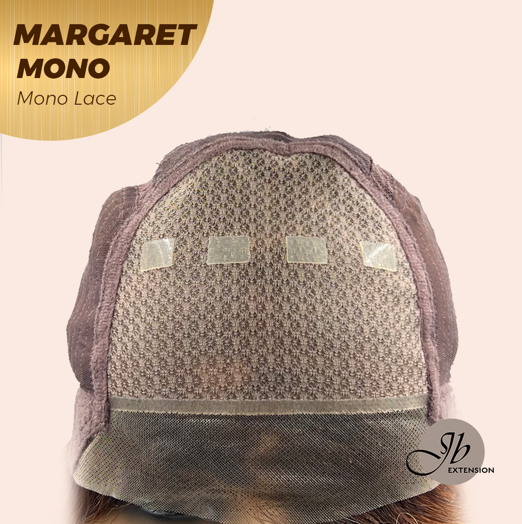 [PRE-ORDER] JBEXTENSION MARGARET MONO Monofilament Handmade Wig 6X5 Full Monofilament Hand Tied Top Wig 20 Inches Light Copper Mono Lace Handmade Futura Fiber Wig With Anti-slip Silicone Strips Glueless Wig MARGARET MONO【BENDY EAR TABS】